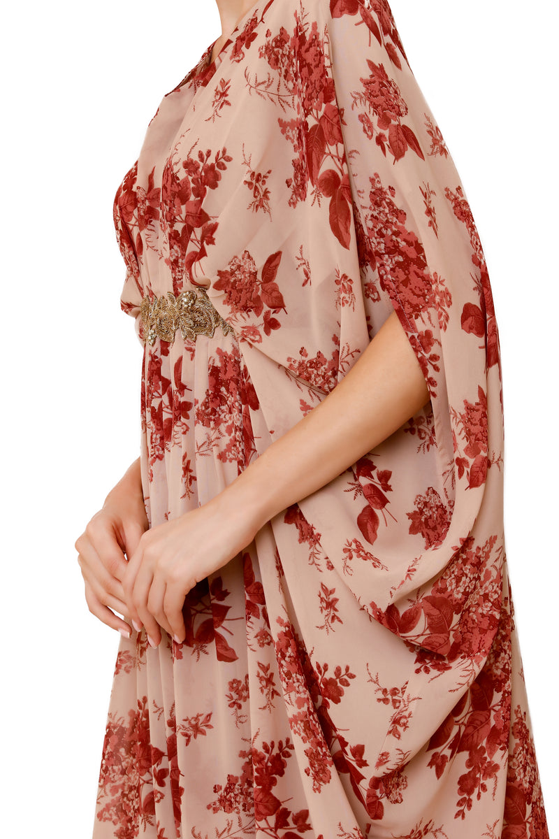 Beige kaftan print
