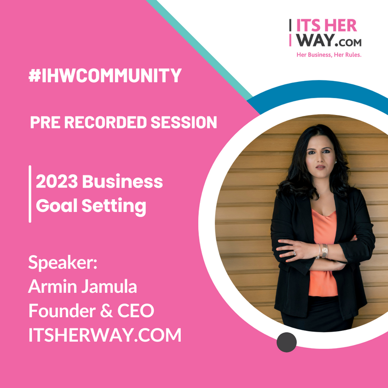 Business Goal Setting in 2023 - Pre-recorded session by Armin Jamula