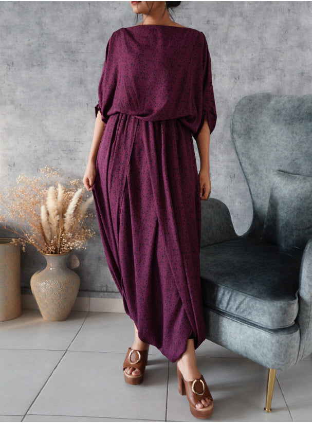 Drape Jumpsuit magenta