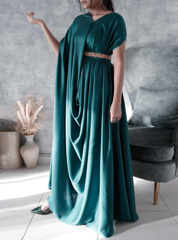 Drape Kaftan Green