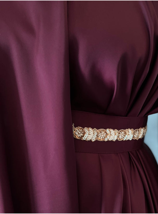 Drape style kaftan with belt