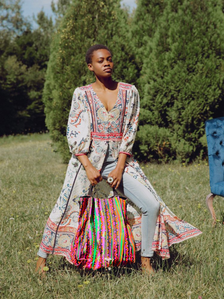 COTTON CANVAS TOTE BAG LL "FUN BAMBOOS"