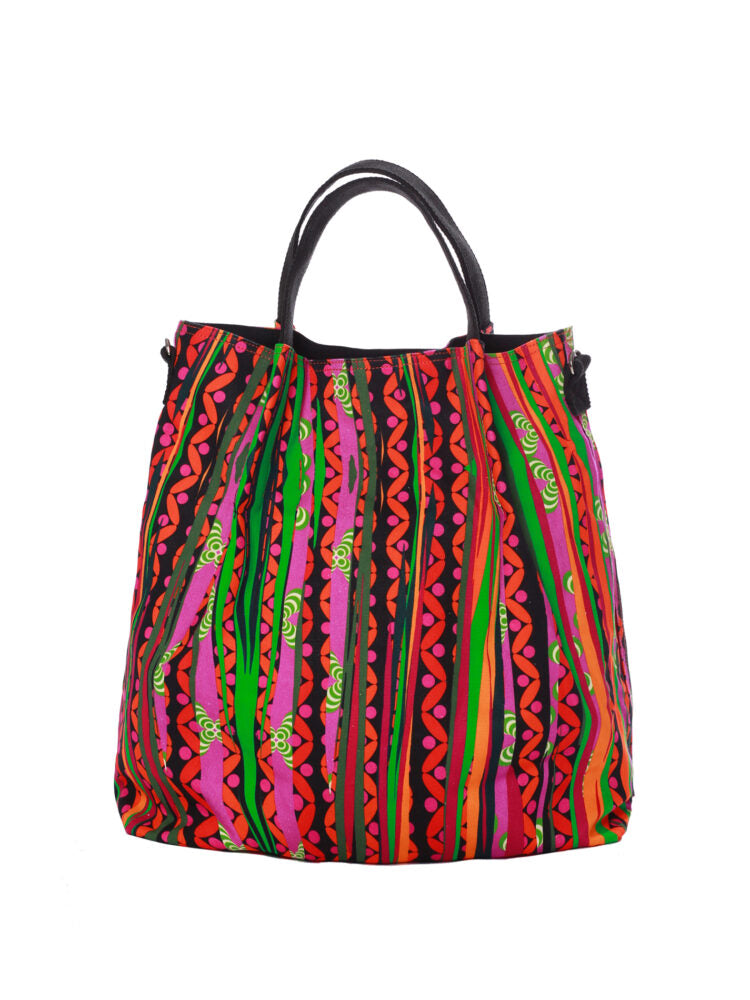 COTTON CANVAS TOTE BAG LL "FUN BAMBOOS"