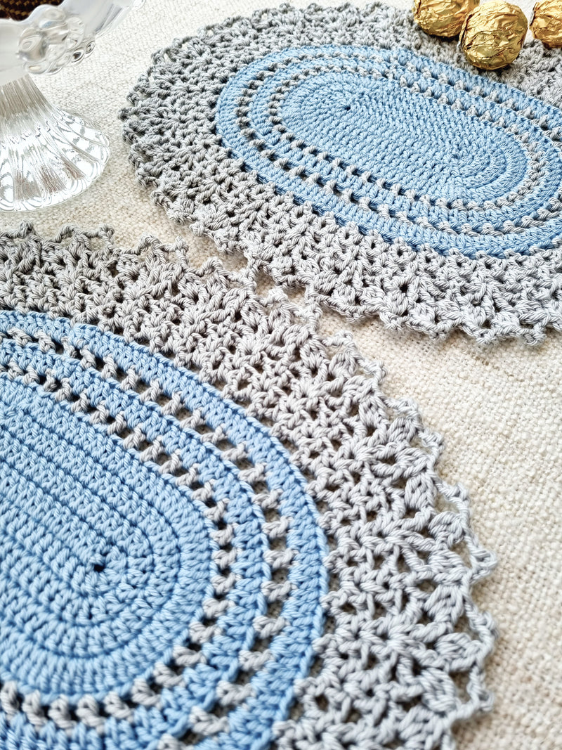 Ice Oval Placemat - One Piece Available