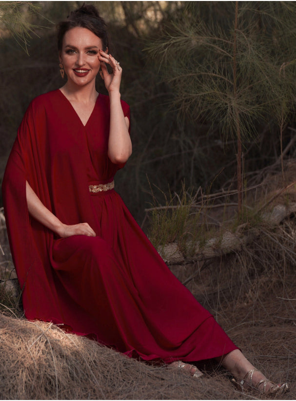 Kaftan Drape - Red