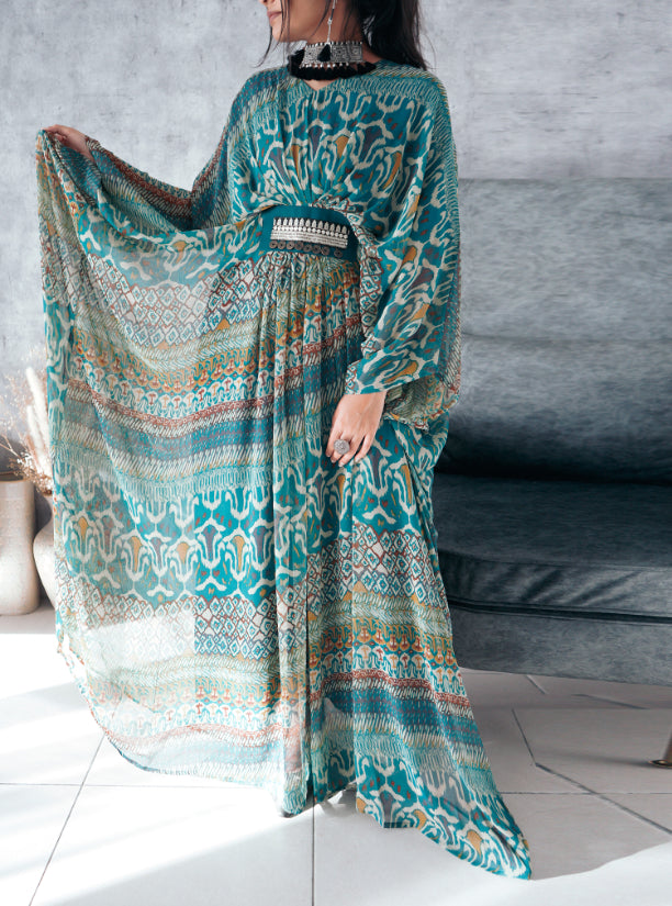 Moroccan Print blue