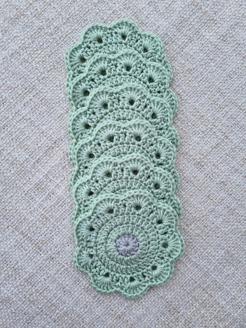 Sage Flower Coasters (set of 6)