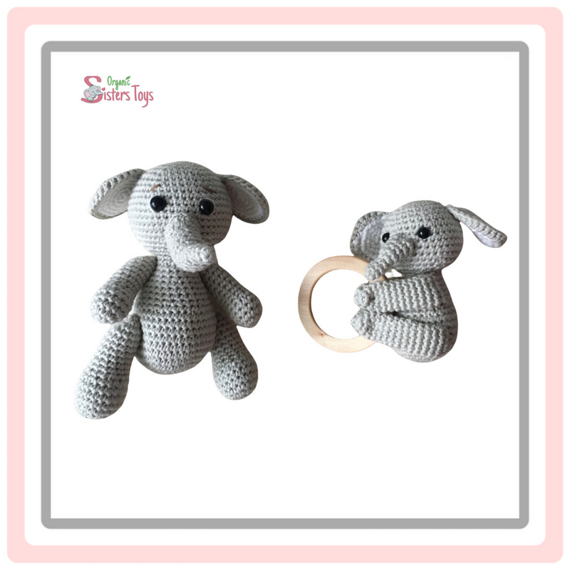 Amigurumi  Elephant and Teether